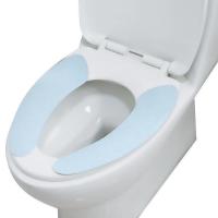 防水马桶垫 EVA可水洗马桶坐垫粘贴式通用防水坐便器垫eva 随机颜色1对马桶贴(不防水)