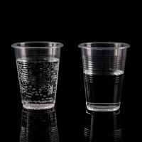 一次性杯子200ml大容量塑料杯加厚航空杯透明家用水杯160-800只 200ml大容量加厚一次性杯 2筒160只