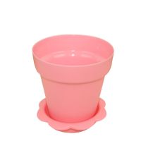 一次性冰淇淋塑料杯盆栽冰激凌杯蛋糕杯创意盆栽蛋糕慕斯杯 黑色带盖带铲(40套)