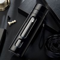 [24小时发货]茶水分离水杯男士家用女玻璃泡茶杯子车载大容量喝水杯夏天用防摔 黑色550ml