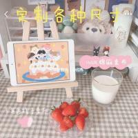 ins桌布少女心棉麻餐桌布艺茶几书桌装饰宿舍桌布长方桌学生野餐 卡其色小格子(四周锁边) 60*60厘米(床头柜常用)