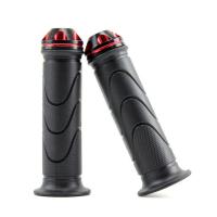 摩托车手把胶改装适用劲战酷奇巧格踏板车手把套机车油门把套握把 1款红色