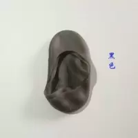 硅胶船袜 足跟防裂袜 护足美白保湿袜套 硅胶后跟皮除角袜套 黑色 小码34-36码