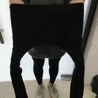 360度无痕裆秋冬季加绒加厚中高腰收腹连裤袜大码元宝裆打底裤女 黑色-连袜1条 中厚无绒(80克)