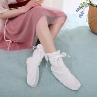 轻云赋原创搭配汉服鞋袜子女汉元素袜古装袜男云袜 白色 S(34-37码)一双