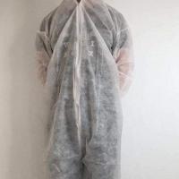 一次性防护服连体连帽连脚套养殖场工作服防水防尘防隔离参观喷漆 白色超薄款(连帽) 160-168