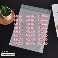 PO磨砂自封袋半透明磨砂服装包装袋中号PE低压自粘袋一件 18*30