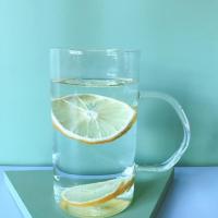 ins风韩版可爱少女绿叶清新玻璃杯办公室手柄杯学生泡茶杯子女 无图案手柄杯 单杯