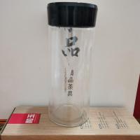 [精品]精品水杯双层玻璃杯保温耐热水杯男女式水杯大容量可刻字 透明薄底双层杯280ML无漏