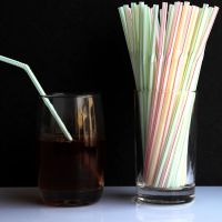 100只一次性吸管奶茶吸管粗吸管独立包装可弯果汁豆浆吸管 万象吸管 粗0.5长13.5+4cm 100根