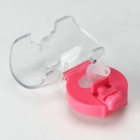 甜甜圈水杯配件背带吸管盖垫圈吸管 吸管盖(方形按钮)红色