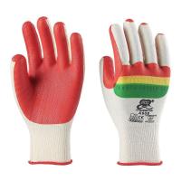 创信A608软胶片手套加厚浸胶防穿刺胶皮耐磨耐用工地搬砖 白色手套芯12双装 L