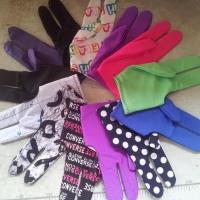 台球三指手套桌球手套弹力三指手套台球莱卡三指手套 黑色40只 均码