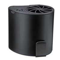 [24小时发货]挂腰小风扇迷你便携式户外降温懒人小型电扇usb充电腰挂随身携带 黑色[挂腰风扇]