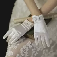 新款结婚手套 婚礼仪短款手套 蕾丝珍珠新娘婚纱礼服旗袍手套 款五