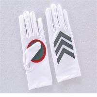 春夏秋季反光手套薄款交通指挥巡逻执勤礼仪检阅男女通用防水手套 白色 均码