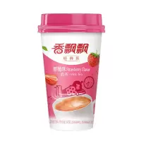 香飘飘奶茶草莓麦香原味咖啡香芋味白桃味奶茶热冲奶茶味经典椰果 草莓味6杯