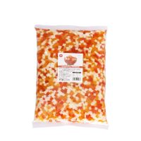 航帆综合蒟蒻三色水晶果奶茶店专用刨冰粥配料奶茶原料彩色椰果粒 家宏其利-三色水晶果袋装