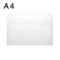 加厚磨砂a4文件袋 黑白文件夹 学生试卷文件夹商务办公资料袋 2个装-白色