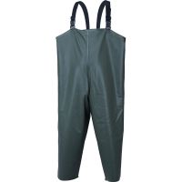 养殖裤加厚抓鱼捕鱼裤下水裤防水雨裤背带半身裤雨衣不带雨鞋 军绿50丝中厚养殖裤 中号XL170(120-140斤)