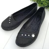 短筒妈妈雨鞋雨靴鞋平底防滑休闲劳保胶鞋单鞋工作厨房女鞋塑料鞋 812黑 36