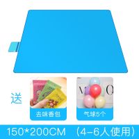 野餐垫野餐布防潮沙滩垫便携春游郊游野炊防水加厚草坪地垫INS风 天蓝(加厚) 50*50CM(无赠品)