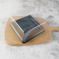 乳酸君蛋糕蟹小方甜甜圈慕斯蛋糕盒三明治西点透明一次性打包盒 20套 黑盒