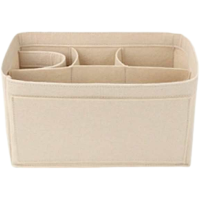 MUJI无印良品黄亚麻布袋内胆衬包A4A6B5整理收纳内胆包撑包中包 A6 无盖分格