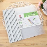 加厚抽杆夹2.5cm大号拉杆夹文件夹大容量可夹230张试卷书本资料夹 1.0白色可夹60张 10个装