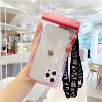 手机防水袋简约夜光斜挎挂绳苹果12promax潜水套触屏外卖游泳男女 夜光单个装[一件不送] 可留言自选款