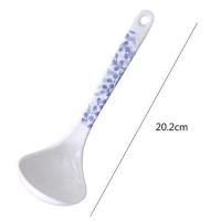 耐高温电饭煲汤勺大号家用塑料勺子不粘长柄锅盛饭勺粥勺米饭铲 3号约20cm小汤勺可挂式)花色随机