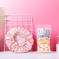 希艺欧双层防水浴帽颜色随机一个装弹力松紧口舒适不勒