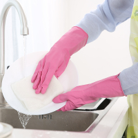 希艺欧 量贩装家用手套乳胶手套2双装混色均码 穿戴方便灵巧 颜色随机