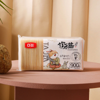希艺欧家庭量贩装竹牙签900支/组 拍一发三