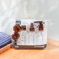 希艺欧分装瓶套装旅行便携收纳包小容量轻巧方便6件套 颜色随机