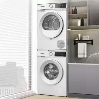 博世WGA252ZA1W+WQA2520A2W洗烘套装10公斤热泵烘干干衣机洗衣机