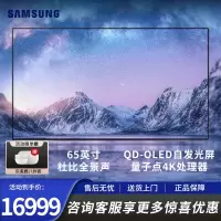 三星(SAMSUNG)QA65S90Z QD-OLED自发光屏PANTONE色彩量子点4K处理器65英寸电视机高刷新