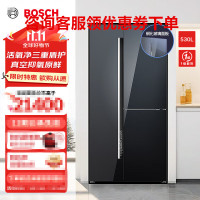 博世(BOSCH)K3T92PA55C [全域智净T3真空版]530L 对开三门变频冰箱真空抑氧原鲜 活氧除菌