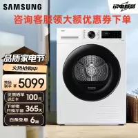 三星DV10DGC4A0AESC 月光白 烘干机家用三星AI神 10公斤超薄大容量热泵烘干杀菌除螨热风清新烘干机
