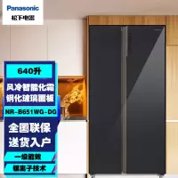 松下(Panasonic)NR-B651WG-DG 640L对开门大容量 精准调温一级能效带变温 黑色展示柜