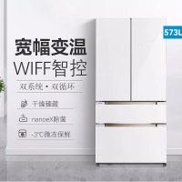 松下(Panasonic)NR-W582TX-W超薄573升全嵌双循环双系统法式纳诺怡净味 四季舱温度展示柜