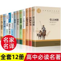 套装2[12本如图] 高一必读课外书籍巴黎圣母院呐喊复活堂吉诃德高中生必读书籍名著