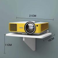 小号方形 无痕钉配件(适合白墙 墙纸) 墙上置物架免打孔一字隔板投影仪搁板机顶盒路由器壁挂架子多层