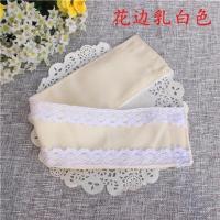 新花边米白色一对(2条) 2022款一对2条手工蕾丝边绒布创意窗帘绑带扎带贴窗帘扣绑绳球