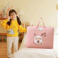 Fen S+45*20*40+ 收纳袋子学生装被子的手提袋防水防尘卡通图案搬家打包的行李袋