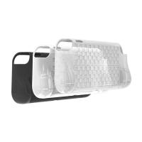 透白 Switch OLED主机保护壳带双卡槽NS Oled主机TPU防摔保护壳SND-480