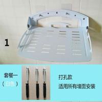 套餐一(白色) 投影仪支架免打孔床头置物架托盘路由器挂架墙上壁挂收纳盒可折叠