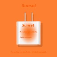 [日落] 苹果20W/18W通用 苹果充电器保护套12数据线iphone11手机5w充电头20w快充头保护壳