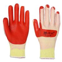 狼行记12双 L 十指佳人胶片劳保手套浸胶加厚耐磨防割防滑五金建筑工人搬砖机械