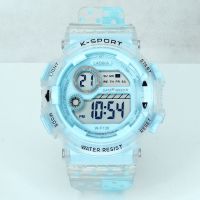 舒适款蓝色(表带更软) 手表 电子儿童手表ins高颜值学生森系女款气质防水情侣男生初中小学生